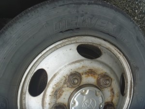 タイヤの亀裂